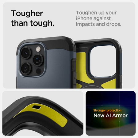 SPIGEN ETUI TOUGH ARMOR DO MAGSAFE DO IPHONE 16 PRO OCHRONA ANTYWSTRZĄSOWA