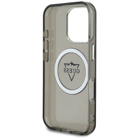 GUESS ETUI CASE DO IPHONE 16 PRO MAX DO MAGSAFE Z METAL MOUNTAIN IML LOGO