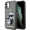 Etui Karl Lagerfeld KLHCN61HNKCTGK na iPhone 11 / Xr - czarne Gliter Karl&Choupette