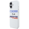 Etui BMW M Silicon Horizontal Line MagSafe do iPhone 17 biały