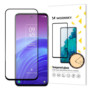 Wozinsky super wytrzymałe szkło hartowane Full Glue na cały ekran z ramką Case Friendly iPhone 14 Pro czarny