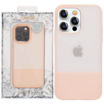 Kingxbar Plain Series etui pokrowiec do iPhone 13 Pro silikonowa obudowa różowy