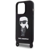 Etui Karl Lagerfeld Crossbody Silicone Ikonik do iPhone 15 Pro Max - czarne