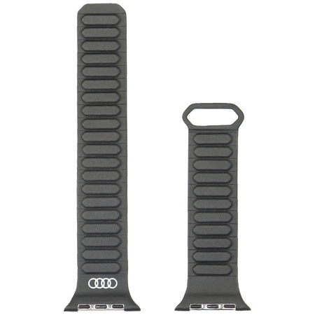 AUDI PASEK DO APPLE WATCH 44 45 46 49MM SKÓRA SYNTHETYCZNA MAGNETYCZNY RING