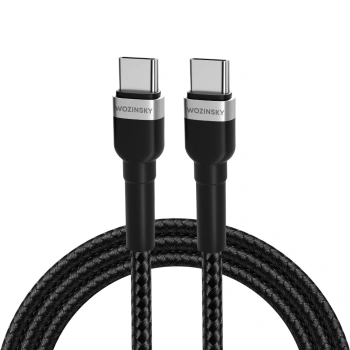 WOZINSKY KABEL USB-C USB-C DO MACBOOK PRO AIR IPAD SZYBKIE ŁADOWANIE 65W 1M