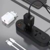 Ładowarka sieciowa Dudao A27STEU 25W GaN USB-A z kablem USB-A - USB-C - czarna