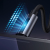 MCDODO KABEL USB-C SZYBKIE ŁADOWANIE DO SAMSUNG XIAOMI TYP C 6A 100W 1M LED