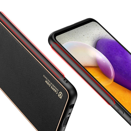 Dux Ducis Yolo eleganckie etui pokrowiec ze skóry ekologicznej Samsung Galaxy A72 4G czarny