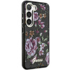 Etui Guess GUHCS23MHCFWSK S23+ S916 - czarne Flower Collection