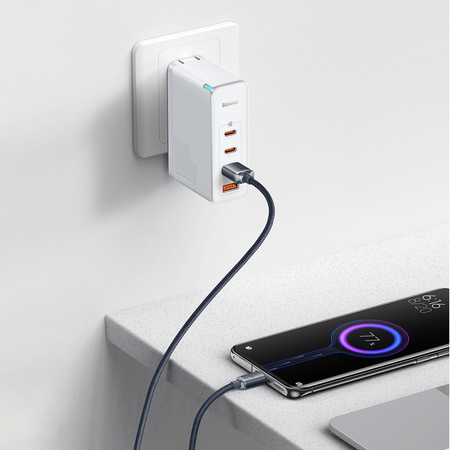 Baseus Crystal Shine Series kabel przewód USB do szybkiego ładowania i transferu danych USB Typ A - USB Typ C 100W 1,2m czarny (CAJY000401)