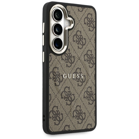 Etui Guess 4G Embossed Ring MagSafe do   Samsung Galaxy S26 Plus brązowy