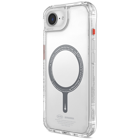 Etui Skinarma Saido MagSafe do iPhone 16e przezroczysty