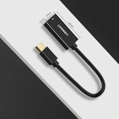 UGREEN ADAPTER MINI DISPLAYPORT HDMI DO MONITORA PC TV 1080P MD112 10460