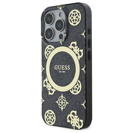 GUESS POKROWIEC HARDCASE DO IPHONE 16 PRO 6.3 DO MAGSAFE PEONY ON