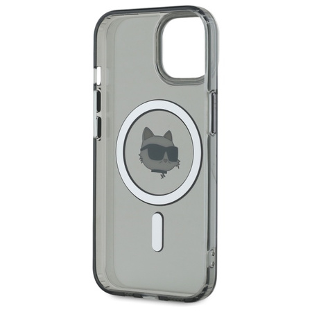 KARL LAGERFELD ETUI DO MAGSAFE DO IPHONE 15 6.1 HARDCASE Z LOGO CHOUETTE