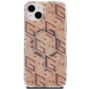 Etui Guess IML GCube MagSafe na iPhone 15 Plus / 14 Plus - brązowe