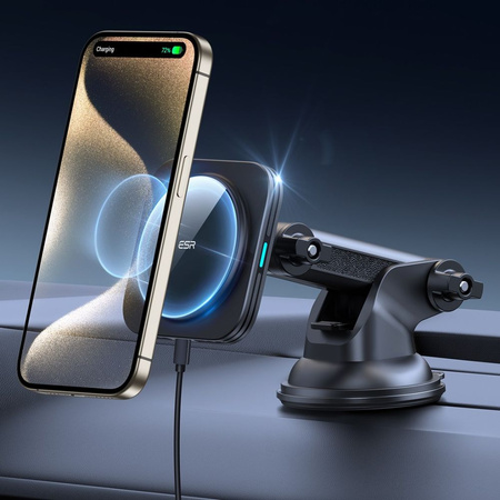 ESR HALOLOCK MAGNETYCZNY UCHWYT DO MAGSAFE Z ŁADOWARKĄ BEZPRZEWODOWĄ QI 15W