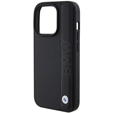 BMW ETUI HARDCASE LEATHER TEXTURED STRIPE DO IPHONE 15 PRO MAX 6.7