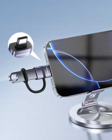 INNOSTYLE ADAPTER PRZEJŚCIÓWKA USB-A 3.0 DO USB-C NA USB TYP C 3A 5GBPS OTG