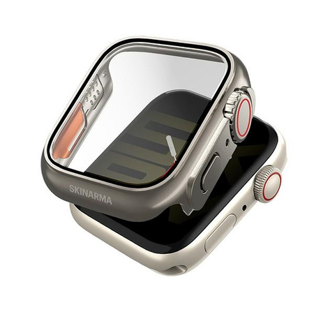 SKINARMA ETUI GADO PRO DO APPLE WATCH 41MM TITANIUM WYTRZYMAŁE I NOWOCZESNE