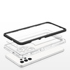 Clear 3in1 etui do Samsung Galaxy A32 5G żelowy pokrowiec z ramką czarny