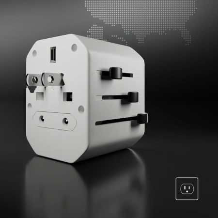 Adapter podróżny SBS TEADAPTUSBTCUNI USB-C USB-A uniwersalny - biały