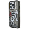 Etui Karl Lagerfeld Liquid Glitter       Choupette Logo do iPhone 16 Pro czarny