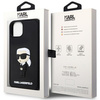 Etui Karl Lagerfeld KLHCP14S3DRKINK na iPhone 14 - czarne Rubber Ikonik 3D