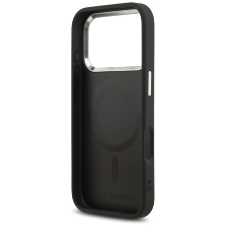 Etui Karl Lagerfeld Karl Pin MagSafe do  iPhone 17 Pro Max czarny
