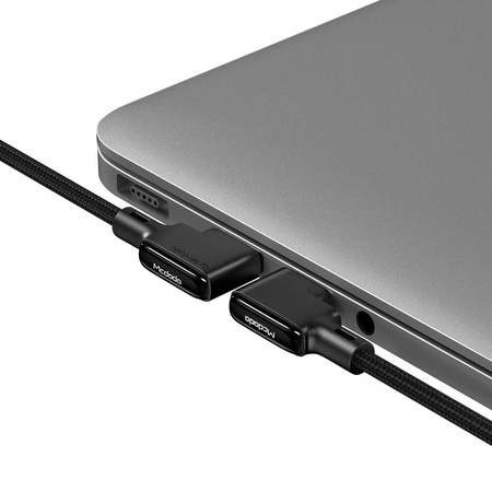 MCDODO KABEL KĄTOWY 90° USB LIGHTNING DWUSTRONNY DO IPHONE 12 13 14 LED 2M