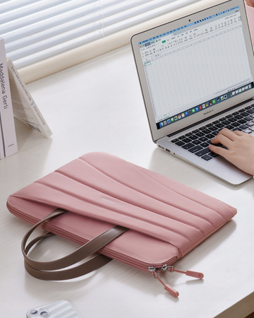 INNOSTYLE DAMSKA TORBA NA LAPTOPA 13 14 WODOODPORNA CARRYLITE SLIM RÓŻOWA