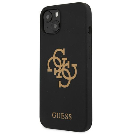 Guess GUHCP13SLS4GGBK iPhone 13 mini 5,4" czarny/black hard case Silicone 4G Logo