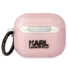 Etui Karl Lagerfeld KLA3HNCHTCP na AirPods 3 cover - różowe Ikonik Choupette