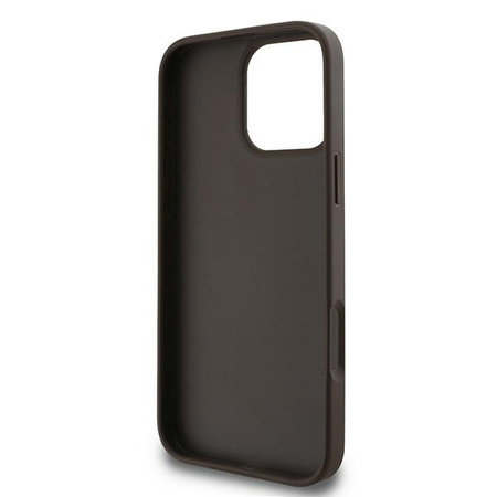 GUESS ETUI HARD CASE DO IPHONE 16 PRO 6.3 4G BIG LOGO Z MODNYM WYKOŃCZENIEM