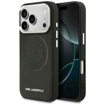 Etui Karl Lagerfeld K Head Point Logo    MagSafe do iPhone 17 Pro czarny