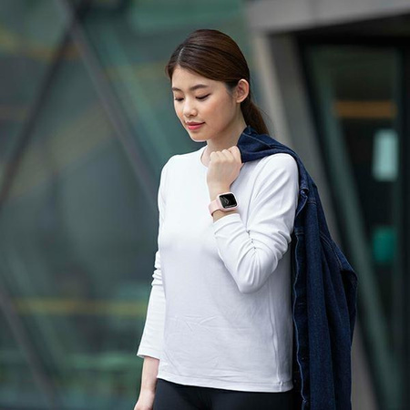 UNIQ etui Moduo Apple Watch Series 4/5/6/7/8/SE 40/41mm różowy-biały/blush-white