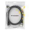 Wozinsky kabel HDMI 2.1 8K 60 Hz 48 Gbps / 4K 120 Hz / 2K 144 Hz 1 m srebrny (WHDMI-10)