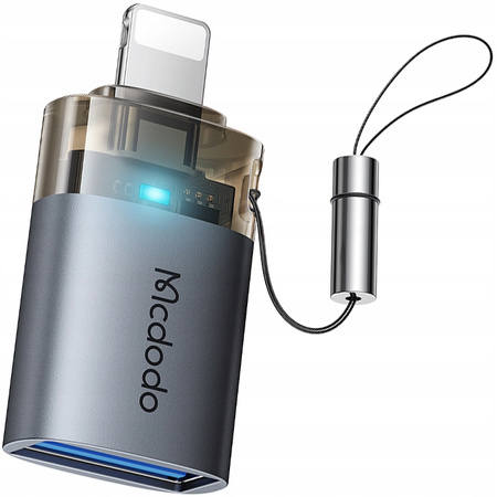 MCDODO ADAPTER PRZEJŚCIÓWKA USB-A 3.0 DO LIGHTNING IPHONE IPAD 3A OTG LED