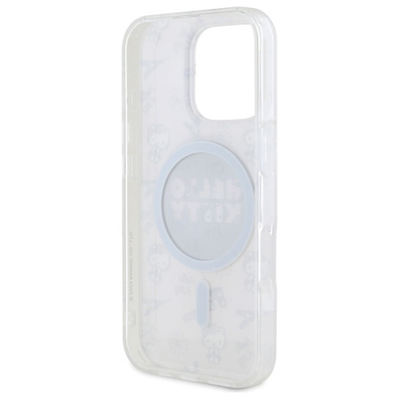 HELLO KITTY ETUI HKHMP16LHAOPP DO IPHONE 16 PRO 6.3 DO MAGSAFE Z MOTYWEM