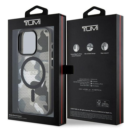 Tumi TUHMP15XTCAMK iPhone 15 Pro Max6.7 czarny/black hardcase Frosted Camo Print MagSafe
