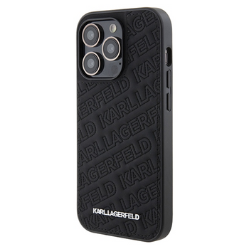 KARL LAGERFELD ETUI HARDCASE DO IPHONE 15 PRO 6.1 QUILTED K PATTERN BLACK