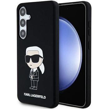 Etui Karl Lagerfeld Silicone Ikonik na Samsung Galaxy S24 - czarne