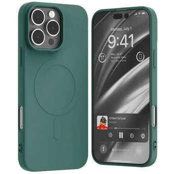 MERCURY POKROWIEC DO MAGSAFE IPHONE 16 PRO MAX 6,9 SEMI-SILICONE ZIELONY