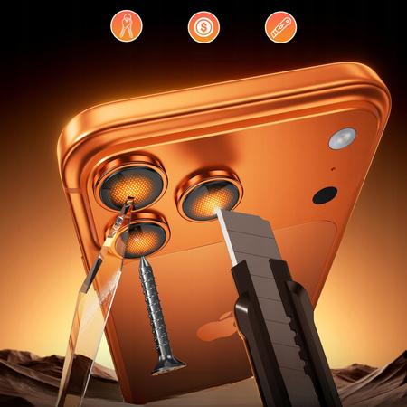 INNOSTYLE SZKŁO NA APARAT OSŁONA OCHRONA OBIEKTYWU DO IPHONE 17 AIR SREBNE