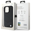 BMW ETUI HARDCASE SIGN LEATHER CROSSING LINES PATTERN DO IPHONE 16 PRO 6.3