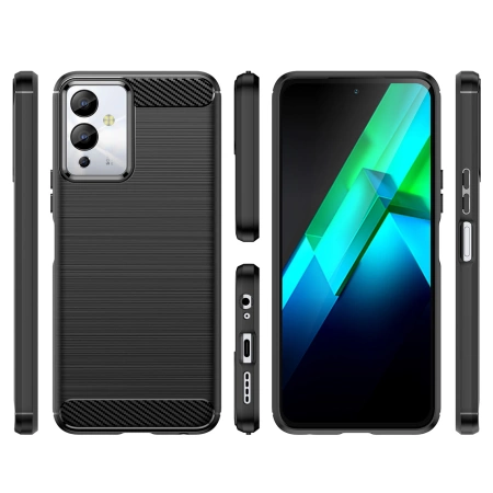 HURTEL ETUI CASE POKROWIEC CARBON DO INFINIX NOTE 12I ELASTYCZNY SILIKONOWY