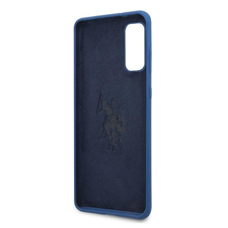 Etui U.S. Polo Assn. Silicone Collection na Samsung Galaxy S20 - granatowe