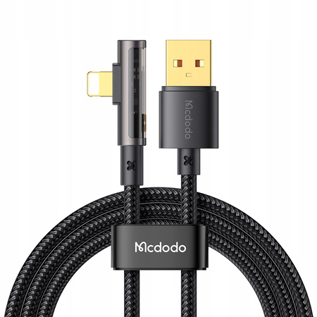 MCDODO KABEL KĄTOWY USB LIGHTNING SZYBKIEGO ŁADOWANIA 36W DO IPHONE 14 1M