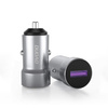 Dudao szybka ładowarka samochodowa USB do gniazda zapalniczki 5 A 22,5 W Quick Charge 3.0 VOOC szary (R4Pro Upgrade gray)
