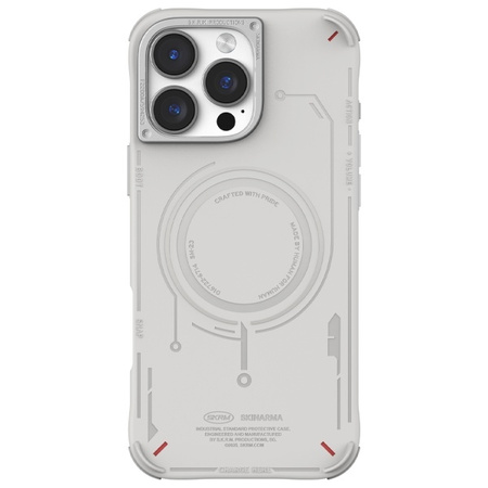 Skinarma etui Mecha iPhone 16 Pro 6.3 Magnetic Charging jasno szary/ light grey